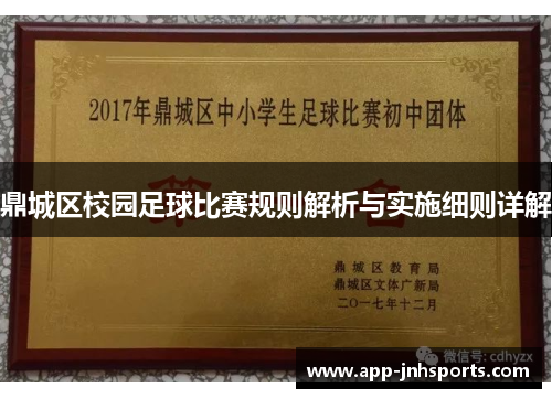 鼎城区校园足球比赛规则解析与实施细则详解